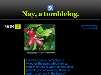 Nay, a tumblelog